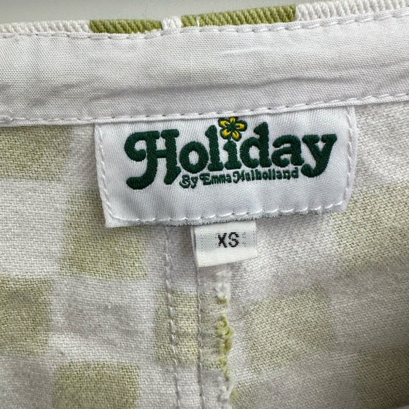 Holiday the Label Green Checkered Pants - Picture 2 of 4